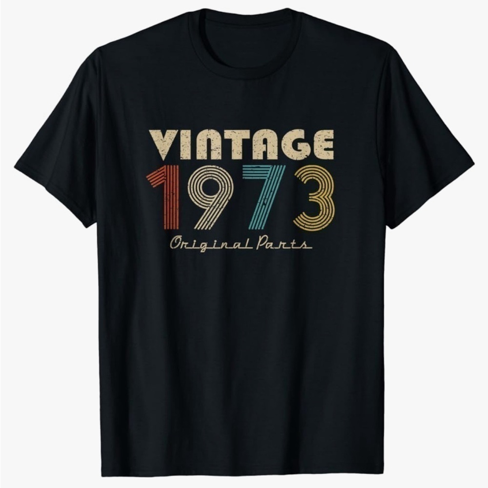 Unisex Vintage 1973 Black TShirt
